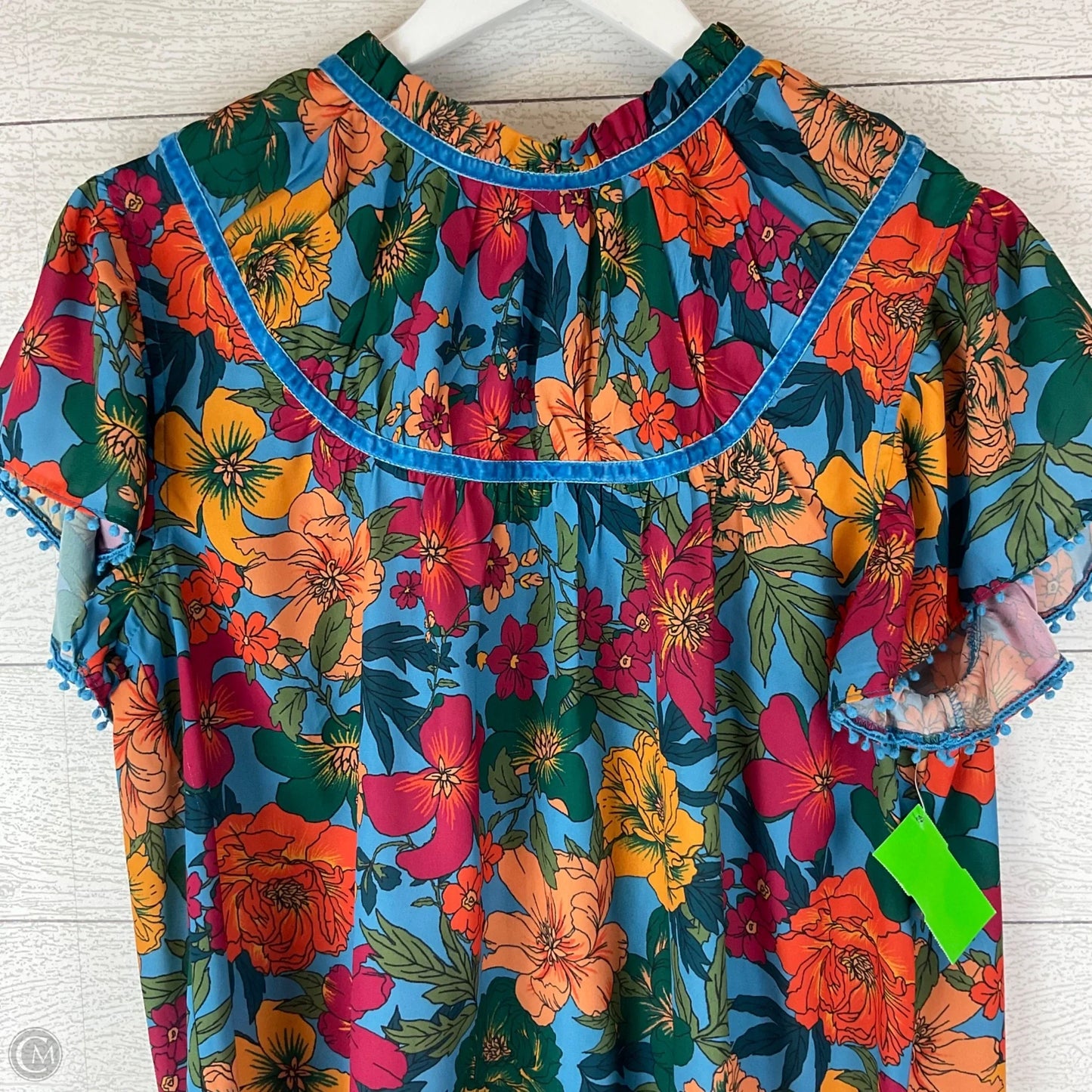 Top Short Sleeve By Cmc In Floral Print, Size: S