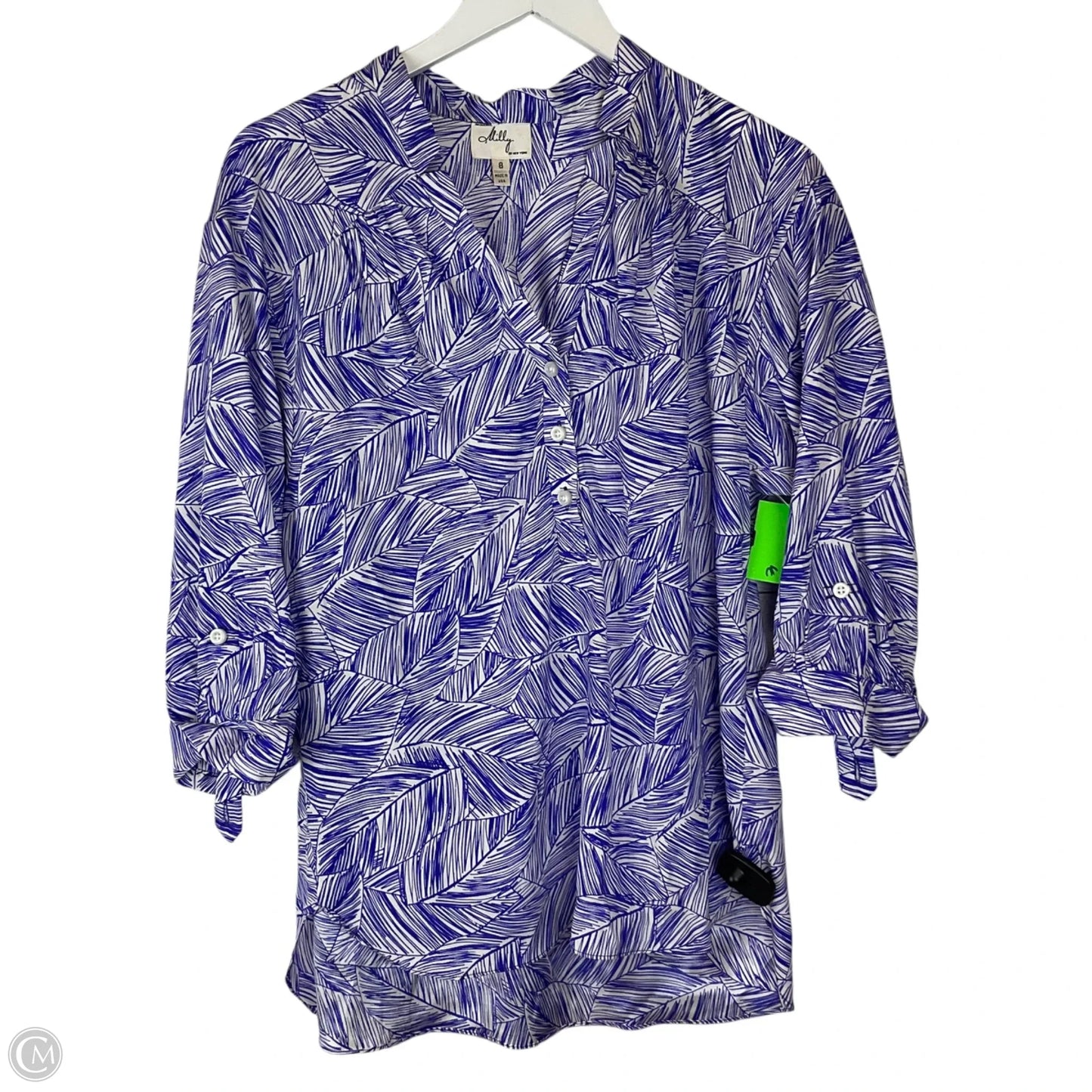 Top Long Sleeve Designer By Milly In Purple, Size: M
