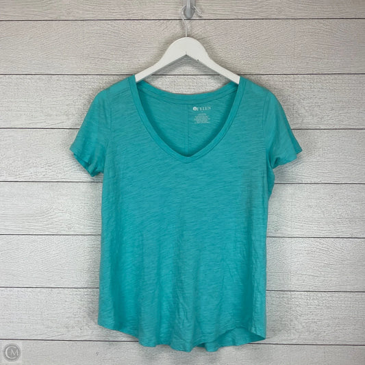 Top Short Sleeve Basic By Stylus In Blue, Size: M