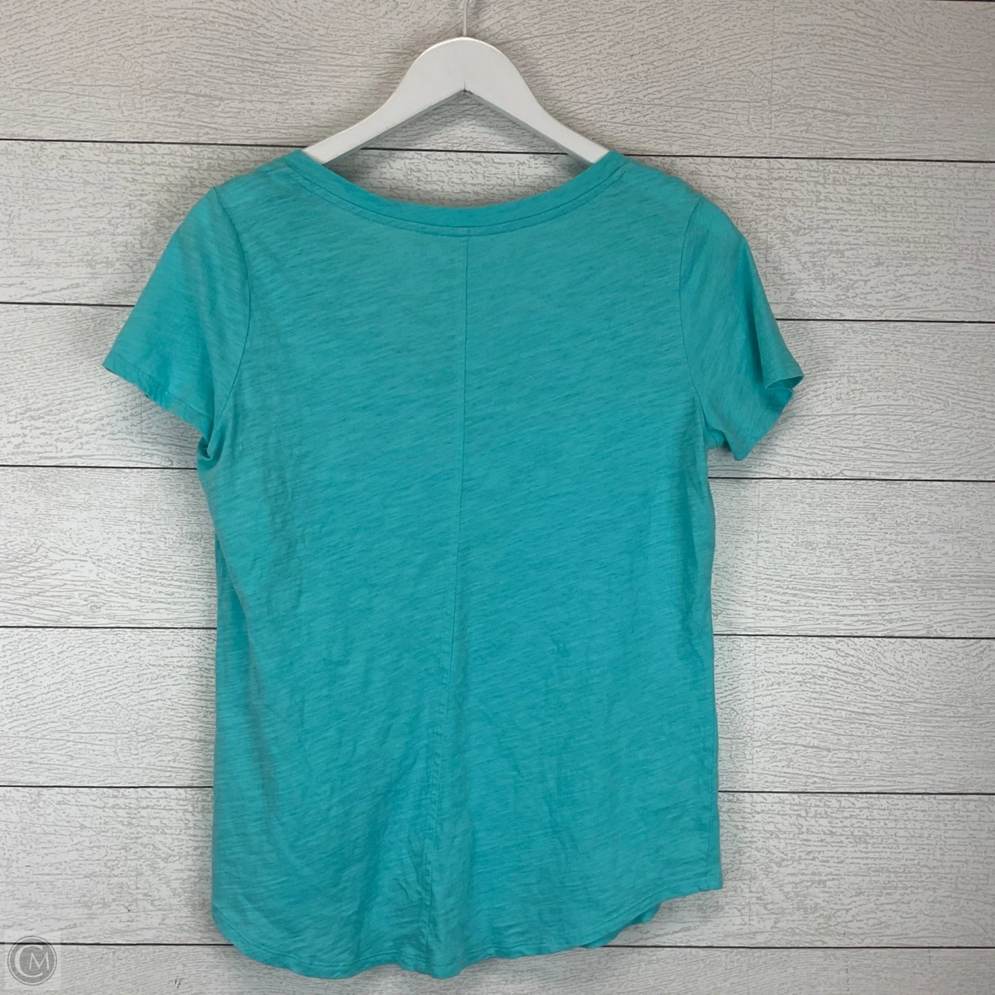 Top Short Sleeve Basic By Stylus In Blue, Size: M