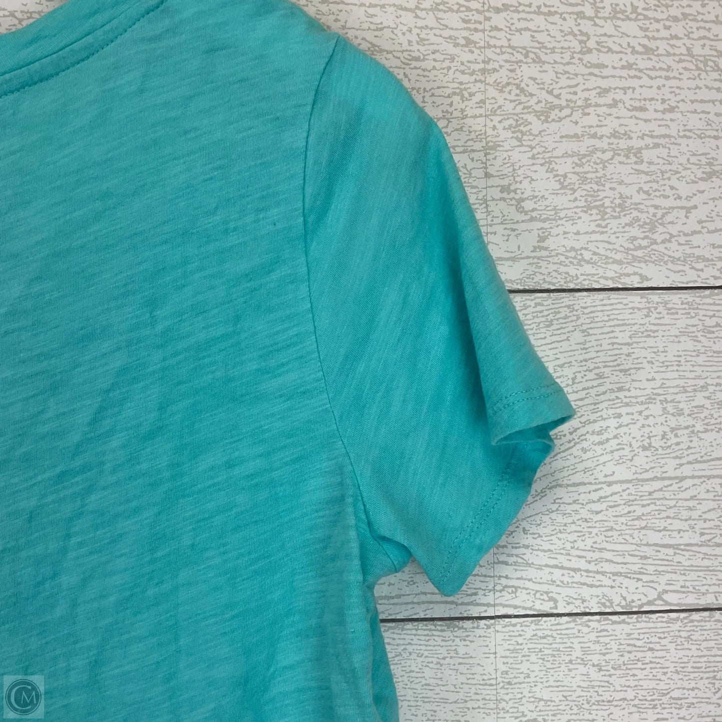 Top Short Sleeve Basic By Stylus In Blue, Size: M