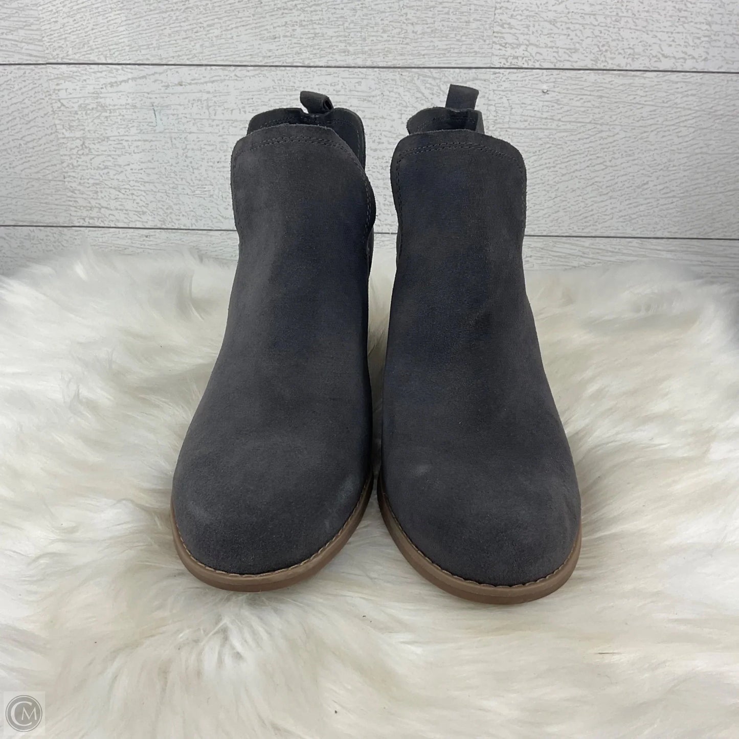 Boots Ankle Heels By Toms In Grey, Size: 12