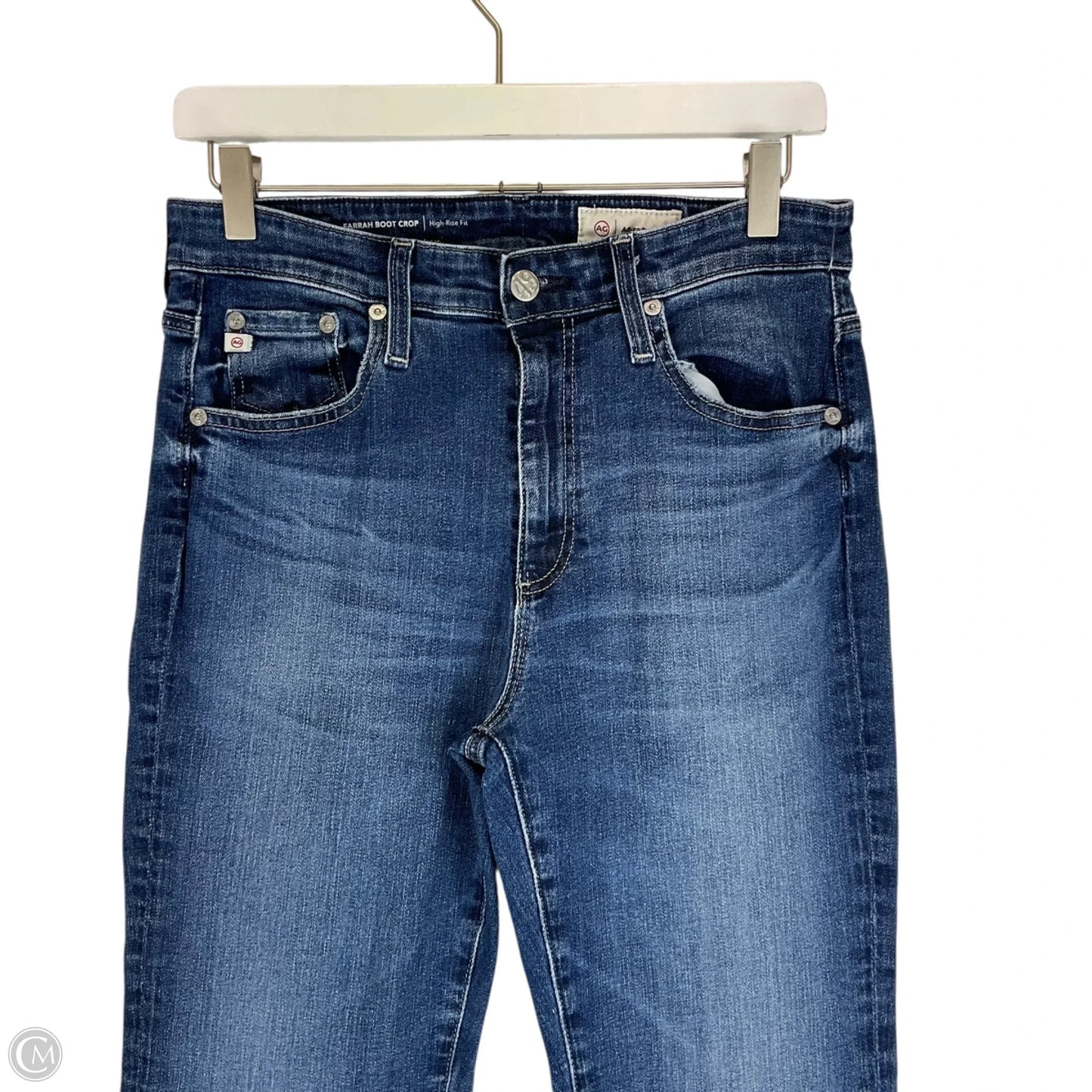 Jeans Boot Cut By Adriano Goldschmied In Blue Denim, Size: 8