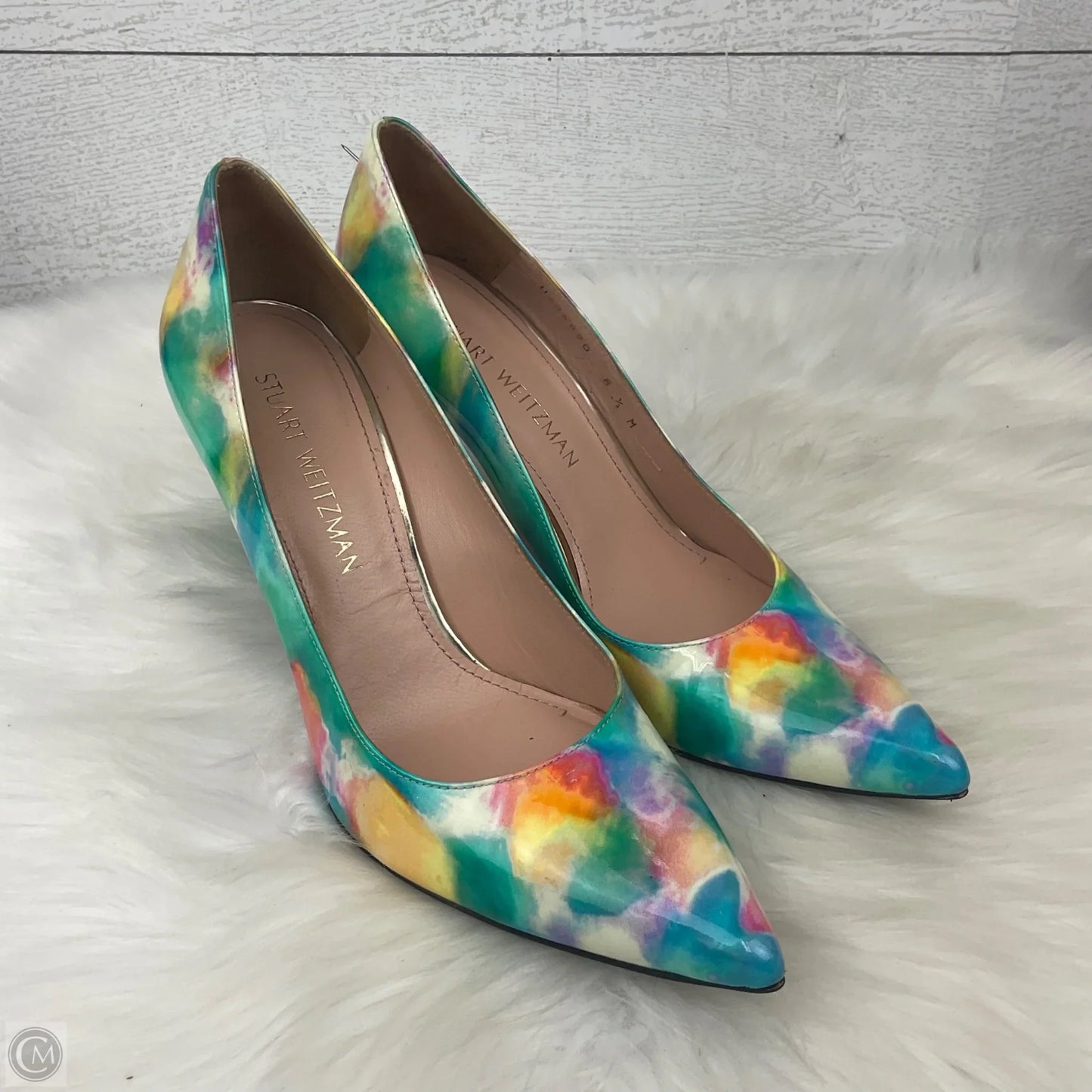 Shoes Designer By Stuart Weitzman In Blue, Size: 8.5