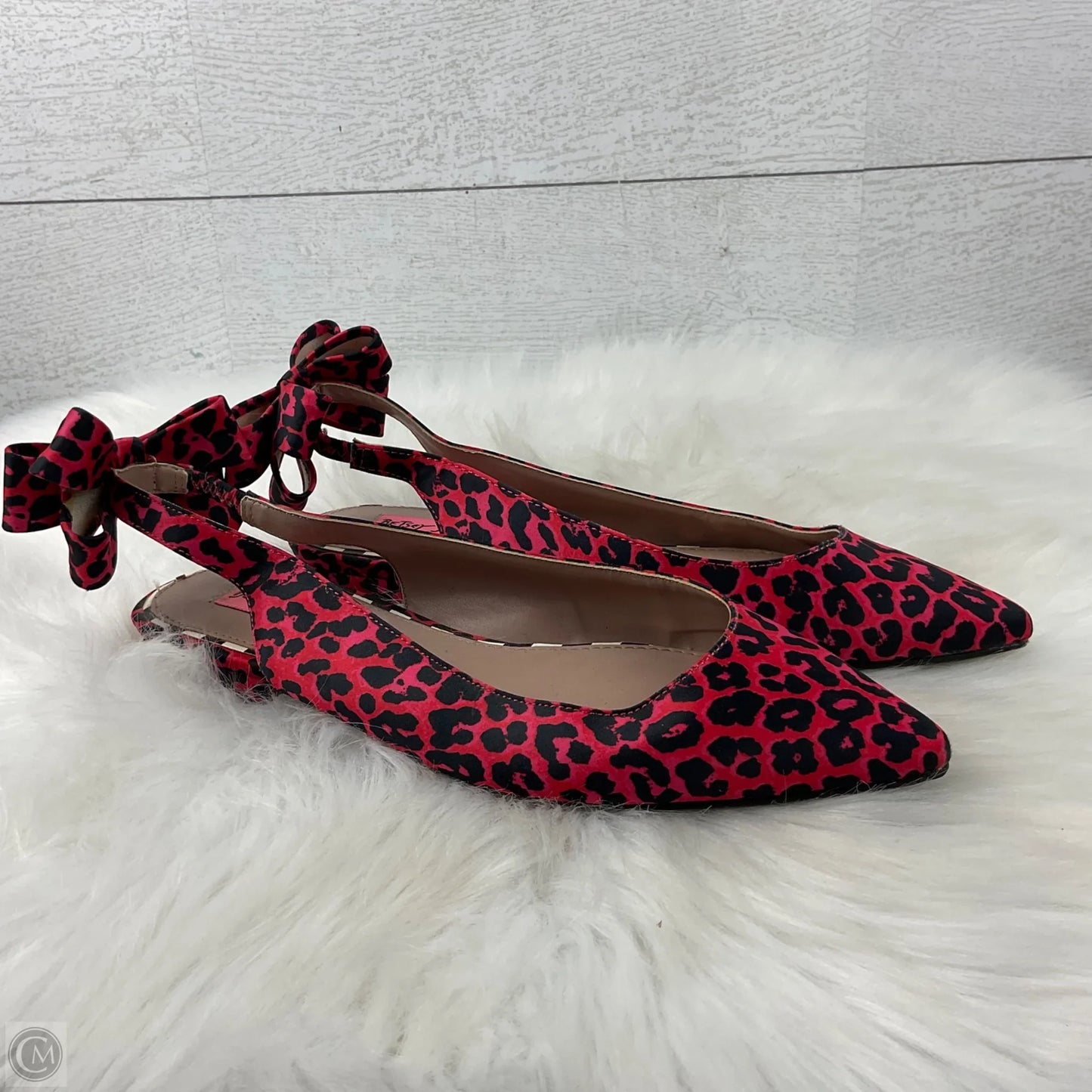 Shoes Flats By Betsey Johnson In Red, Size: 6.5
