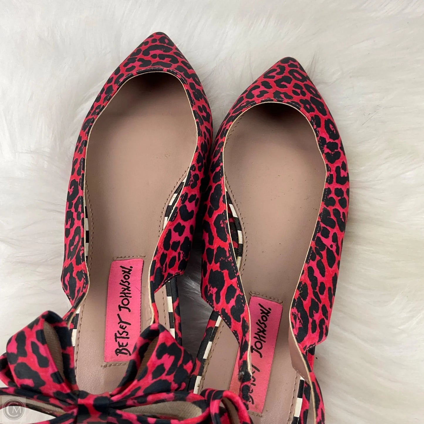 Shoes Flats By Betsey Johnson In Red, Size: 6.5
