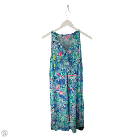 Dress Designer By Lilly Pulitzer In Blue & Green, Size: M