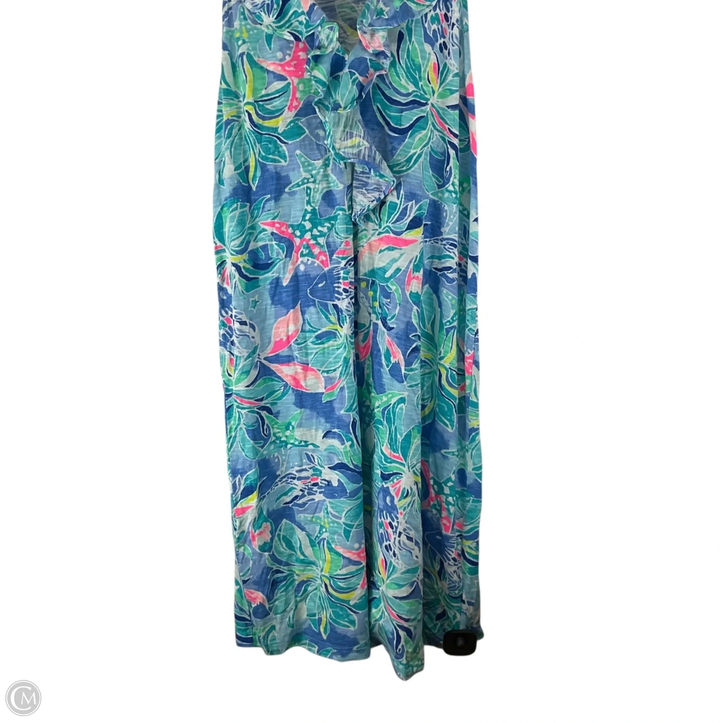 Dress Designer By Lilly Pulitzer In Blue & Green, Size: M