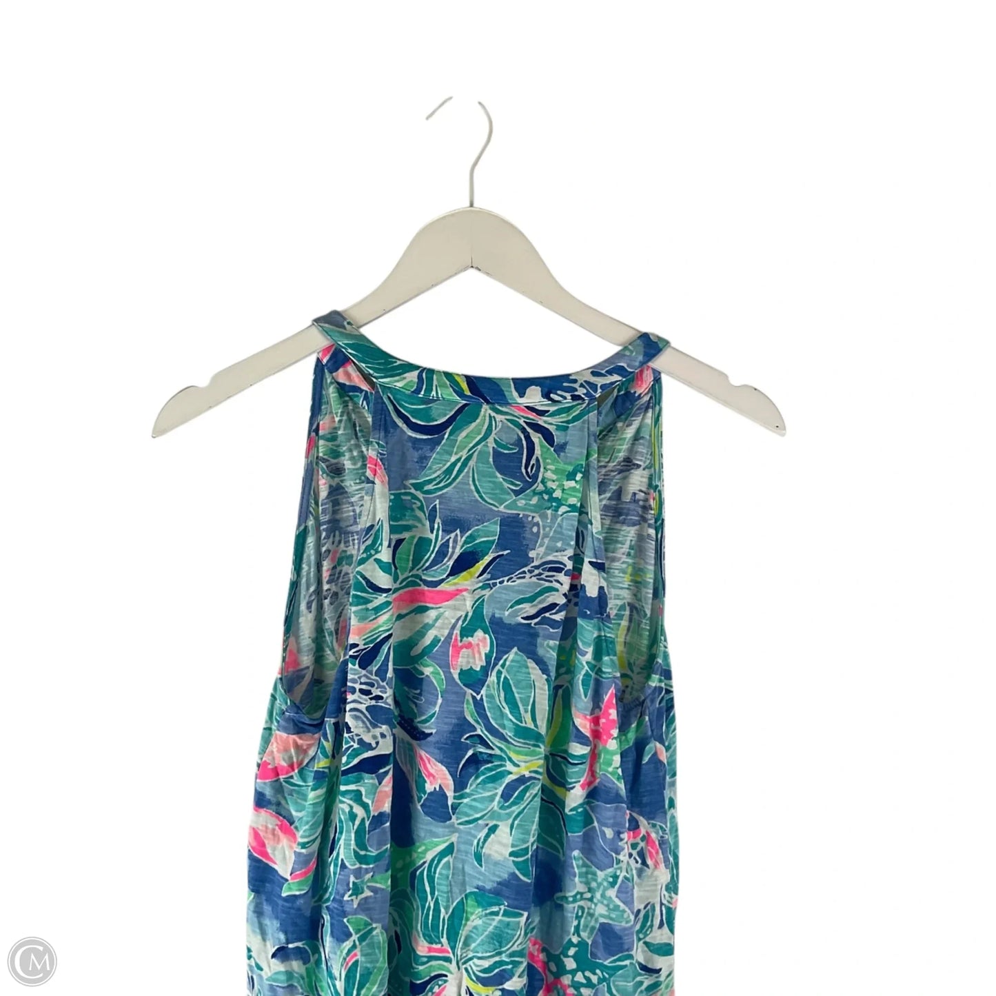 Dress Designer By Lilly Pulitzer In Blue & Green, Size: M