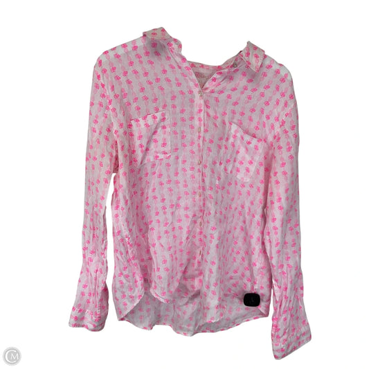 Top Long Sleeve Designer By Lilly Pulitzer In Pink, Size: Xl