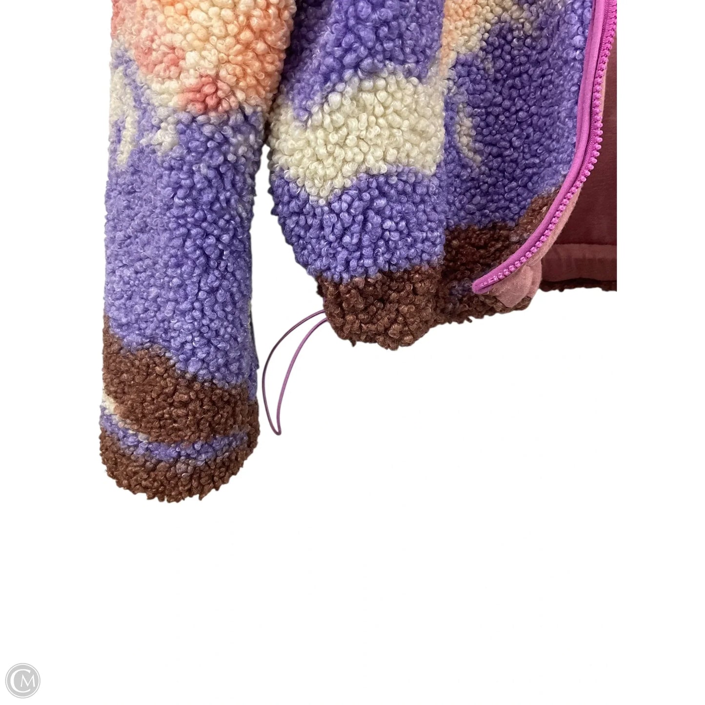 Coat Faux Fur & Sherpa By Wild Fable In Pink & Purple, Size: M