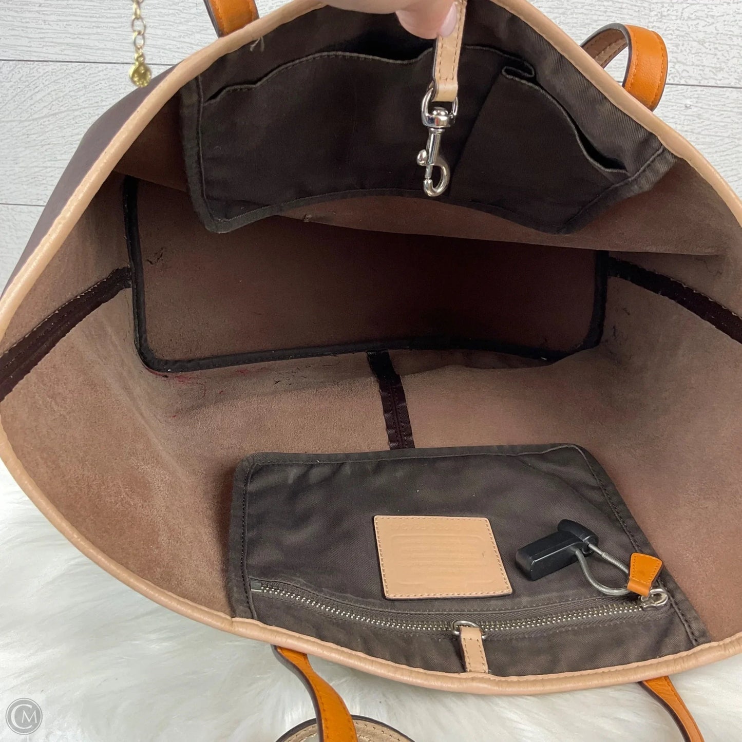 Handbag Designer By Coach, Size: Medium