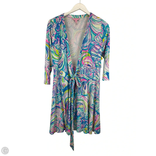 Dress Designer By Lilly Pulitzer In Blue & Pink, Size: S