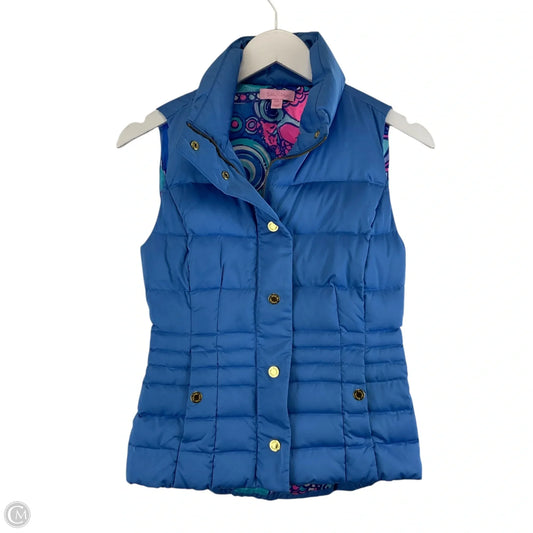 Vest Designer By Lilly Pulitzer In Blue, Size: Xxs