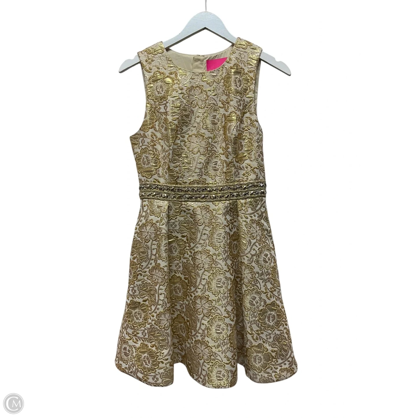 Dress Designer By Lilly Pulitzer In Gold, Size: 4