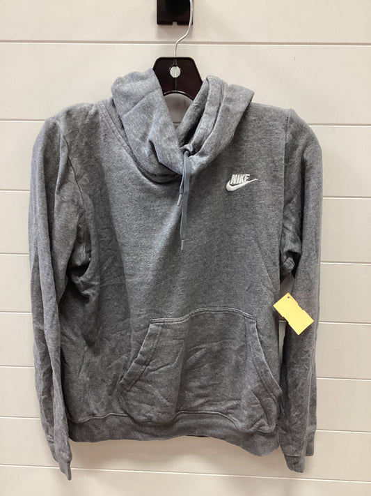 Athletic Sweatshirt Hoodie By Nike Apparel In Grey, Size:M