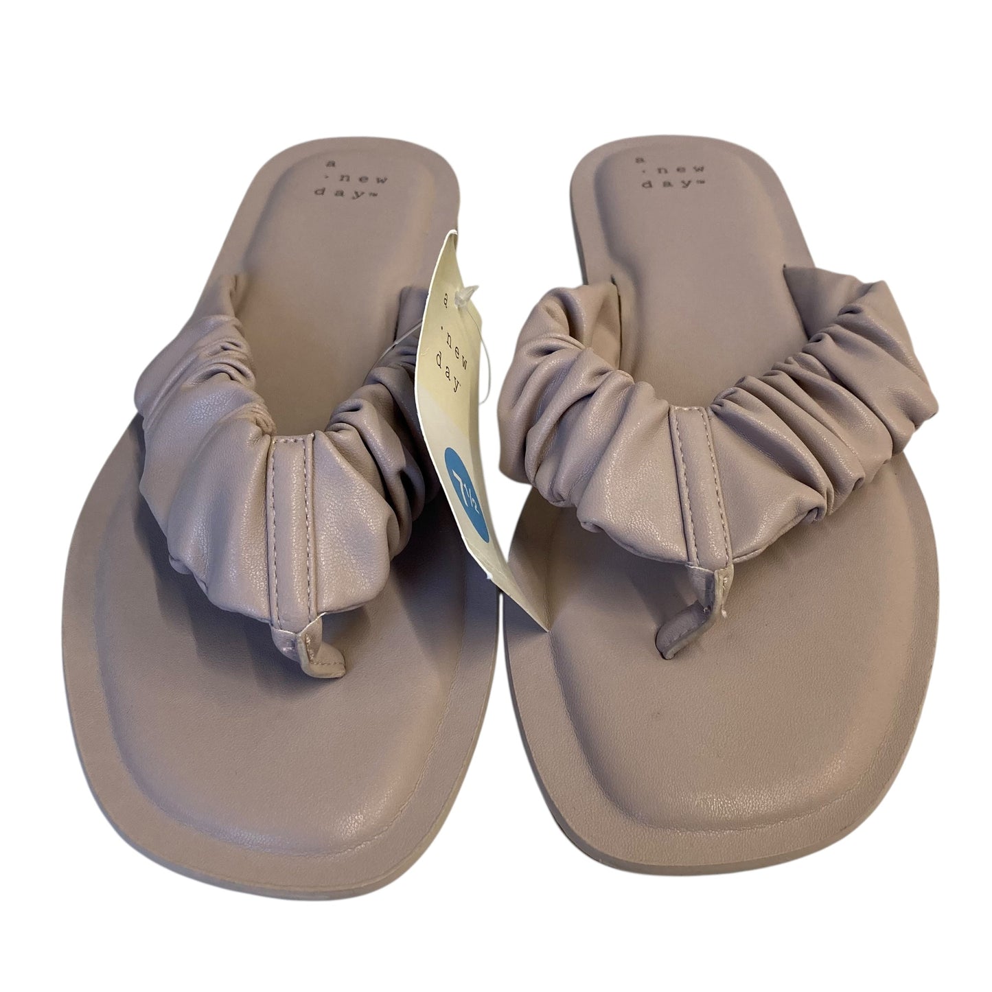 Sandals Flip Flops By A New Day In Pink & Tan, Size:7.5