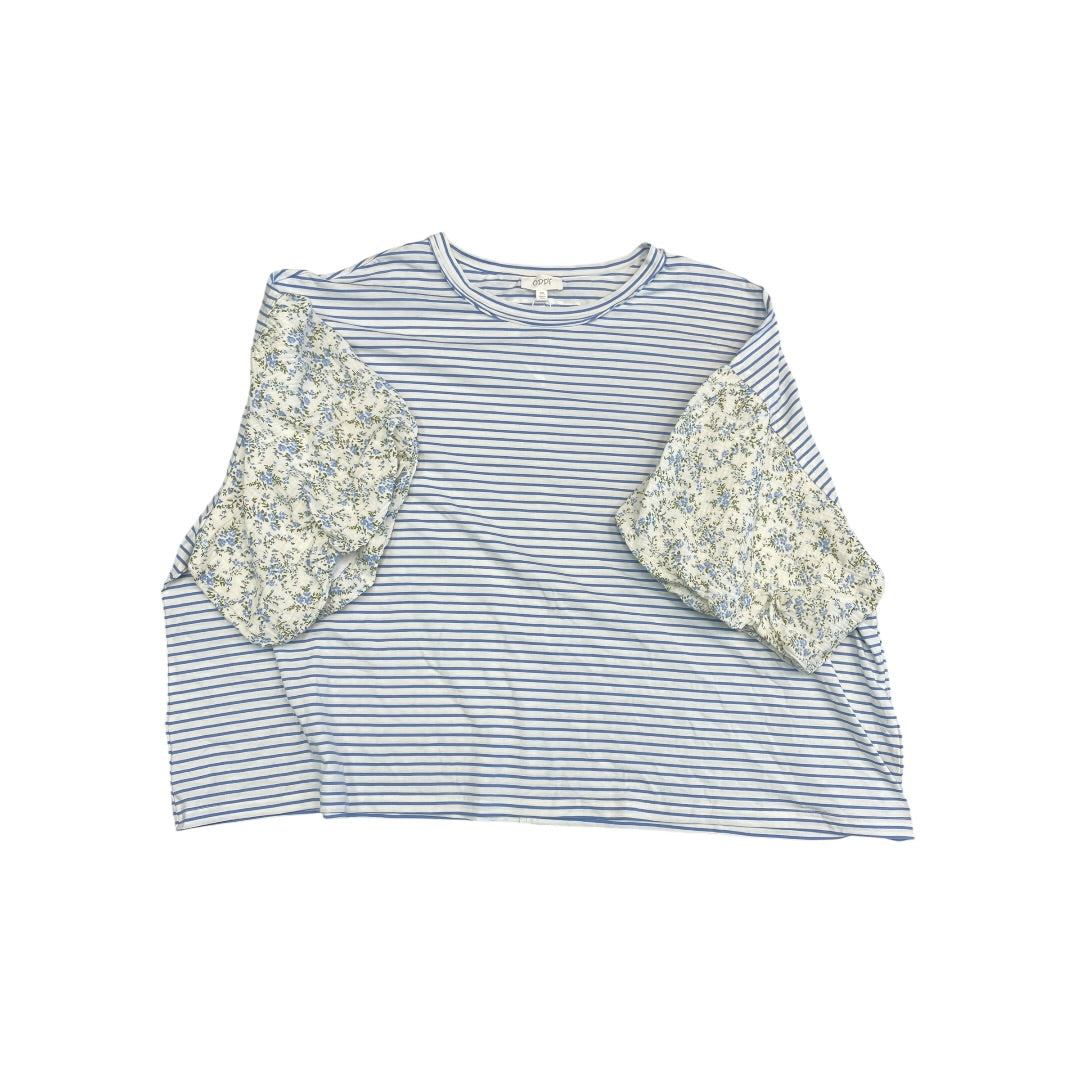 Top Ss By Oddi In Blue & White, Size:3X
