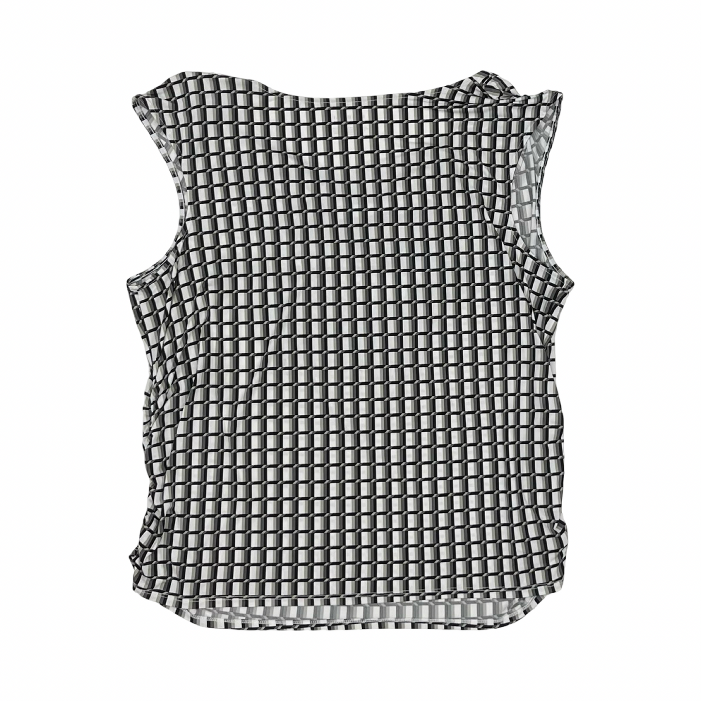 Blouse Sleeveless By Lane Bryant In Black & White, Size:3X