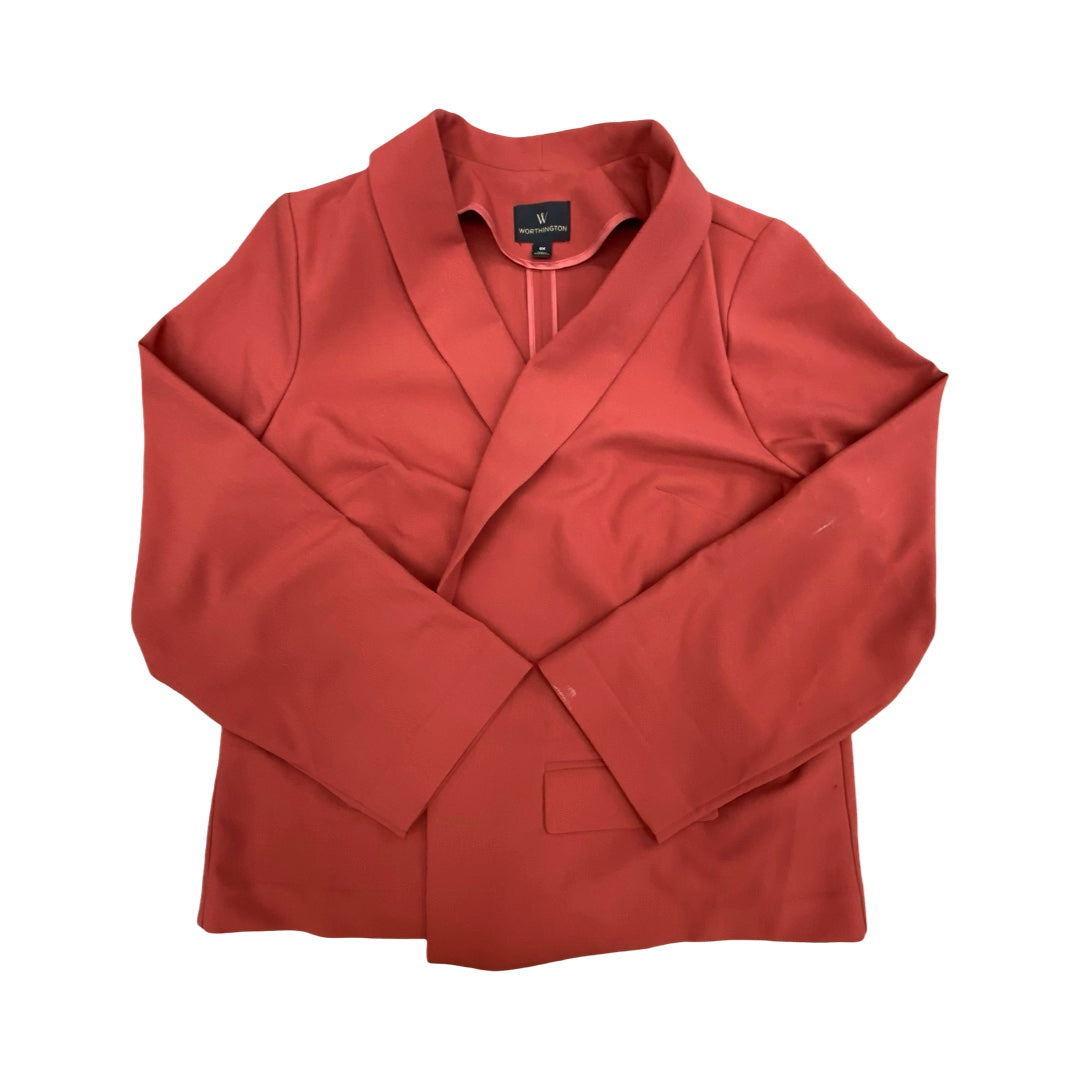 Blazer By Worthington In Orange, Size:Xl