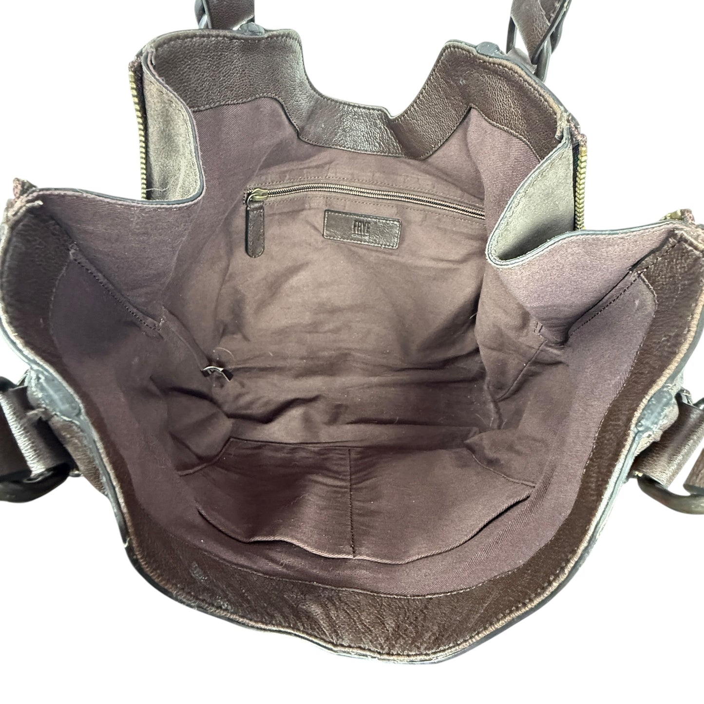 Gina Leather Tote Designer By Frye, Size: Medium