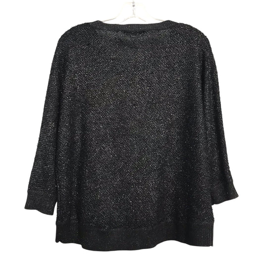 Sweater By Liz Claiborne In Silver, Size:M