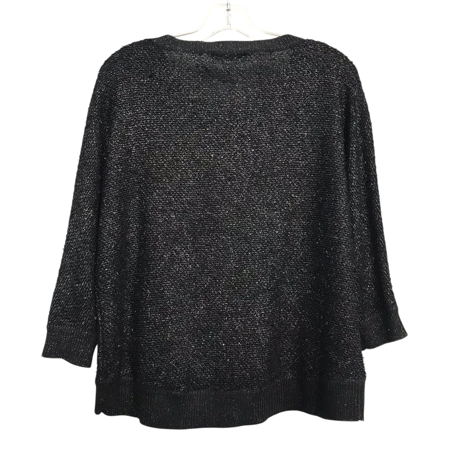 Sweater By Liz Claiborne In Silver, Size:M