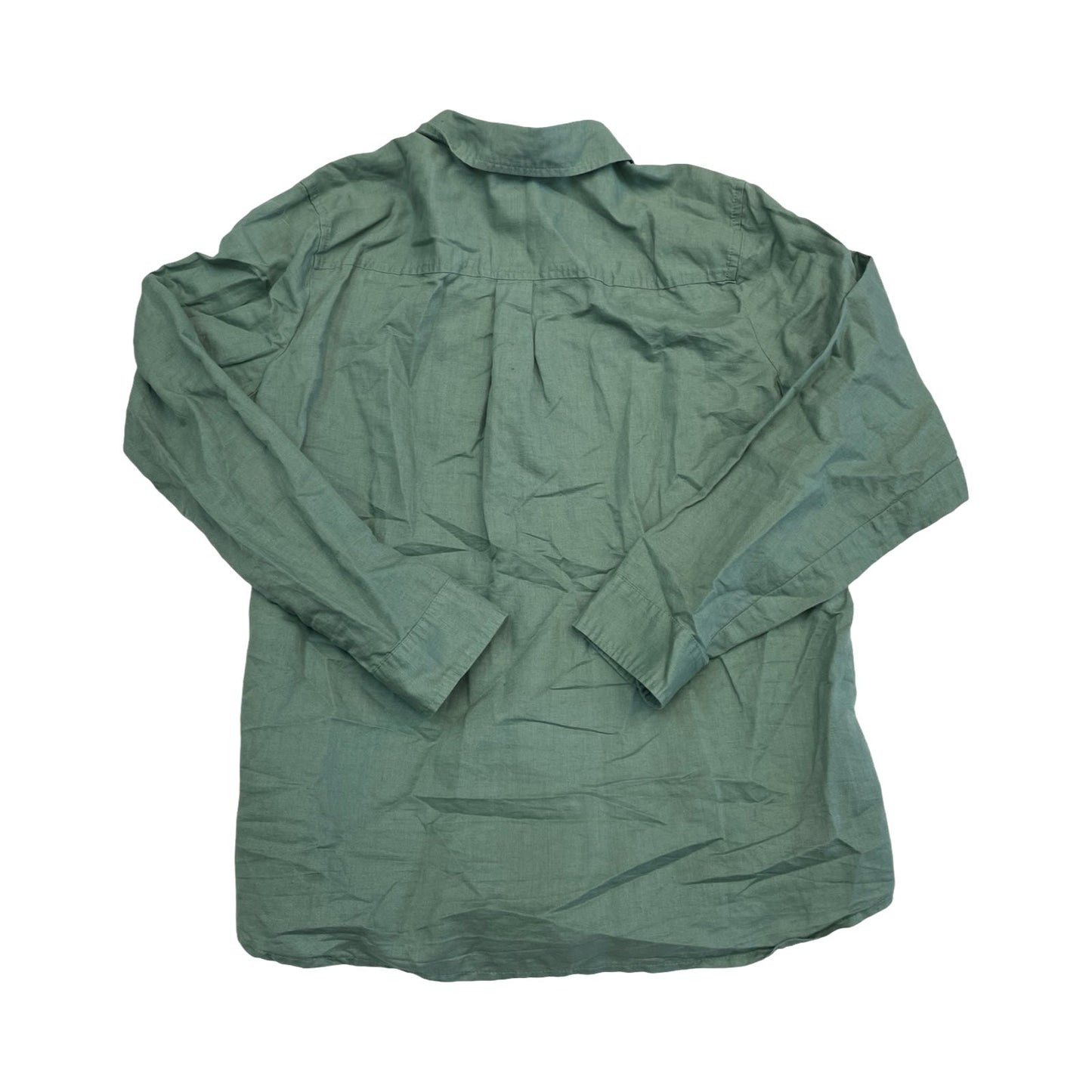 Blouse Ls By J. Crew In Green, Size:L