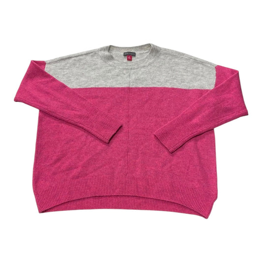 Sweater By Vince Camuto In Grey & Pink, Size:Xs