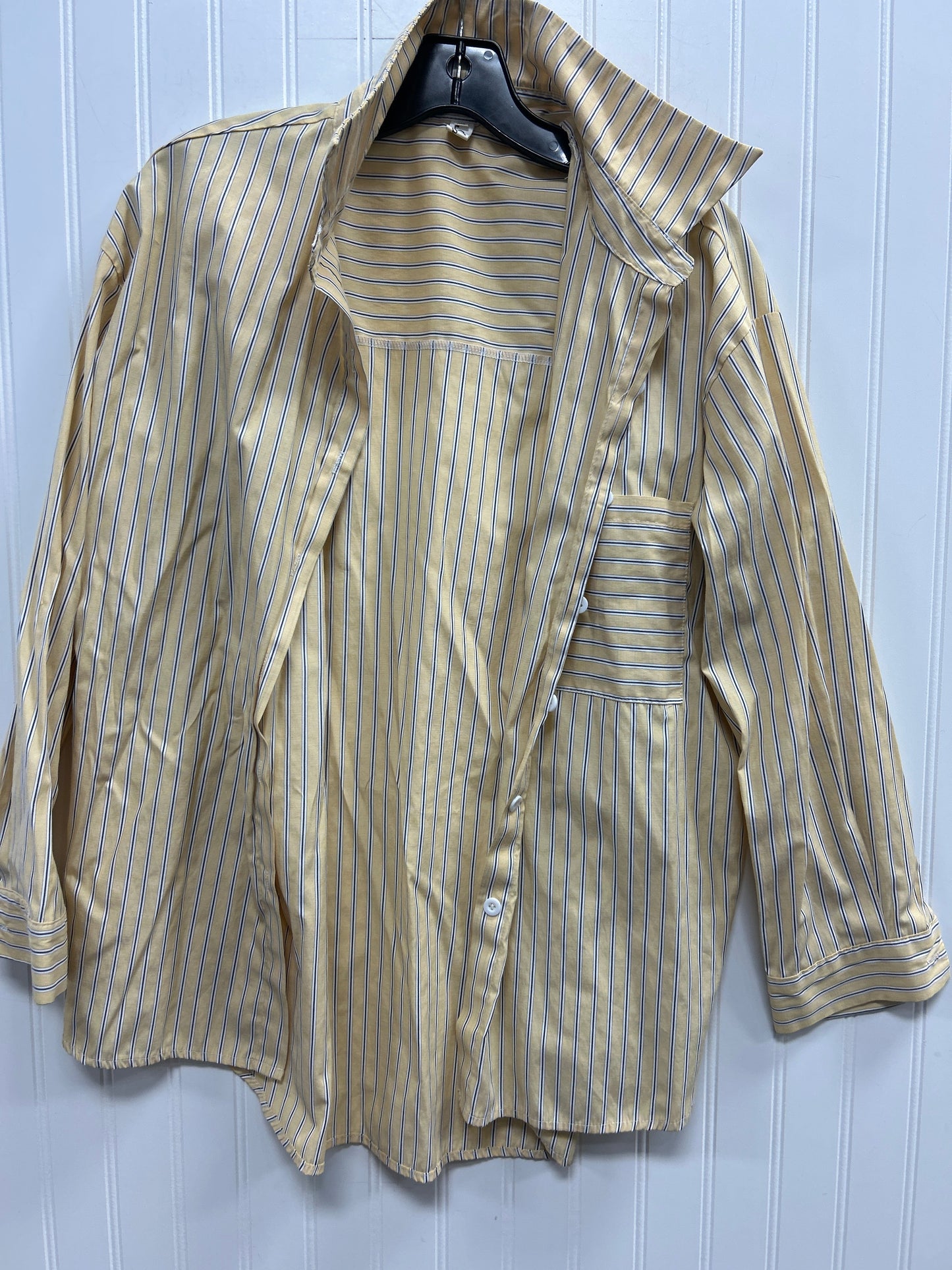 Blouse Ls By Cmc In Blue, Size:Xl