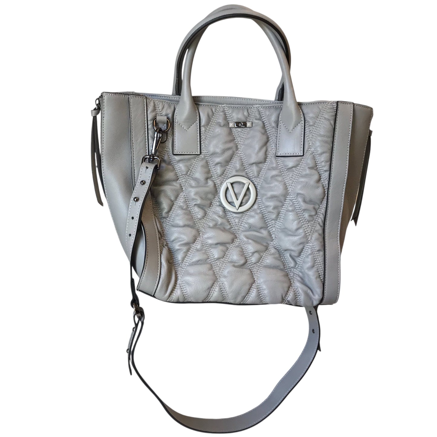 Handbag Designer By Valentino-Mario In Grey, Size:Large