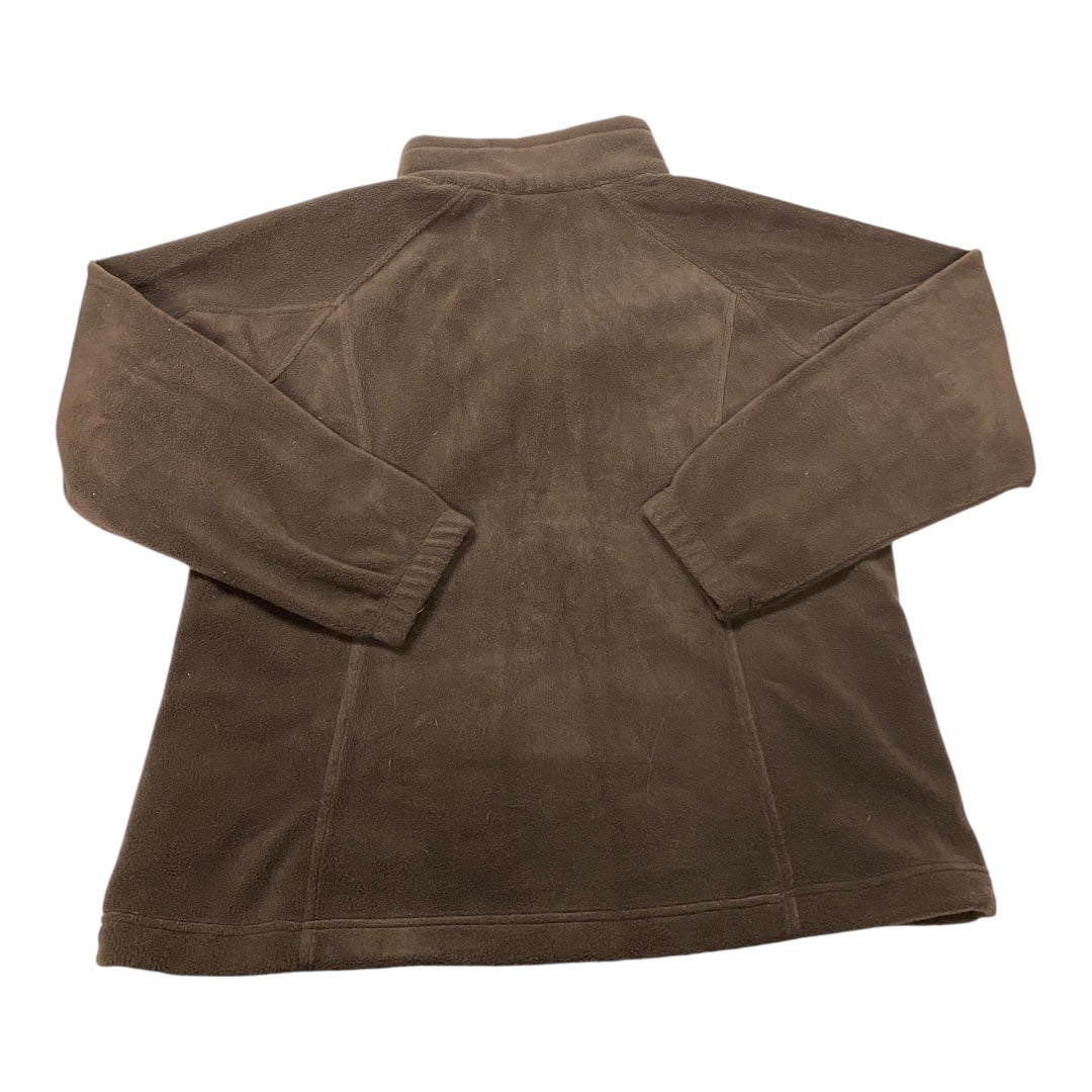 Jacket Fleece By Columbia In Brown, Size:1X