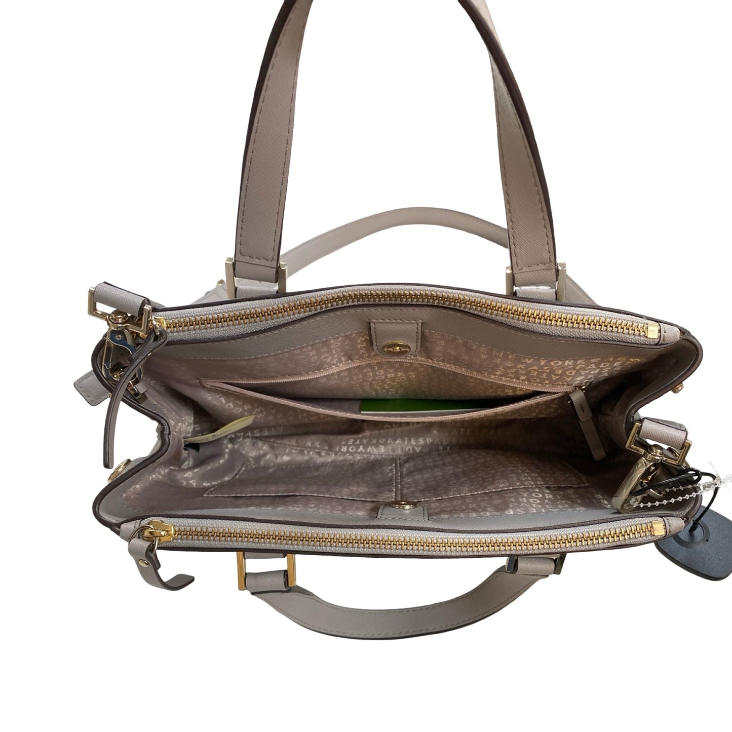 Handbag Designer By Kate Spade In Grey, Size:Medium