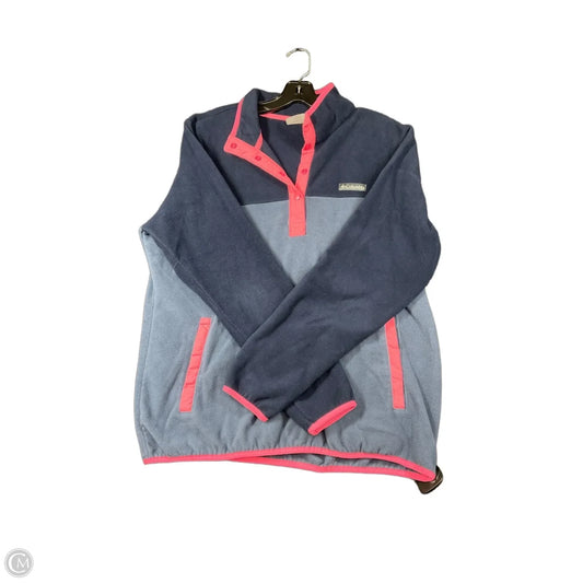 Jacket Fleece By Columbia In Blue & Pink, Size: Xl