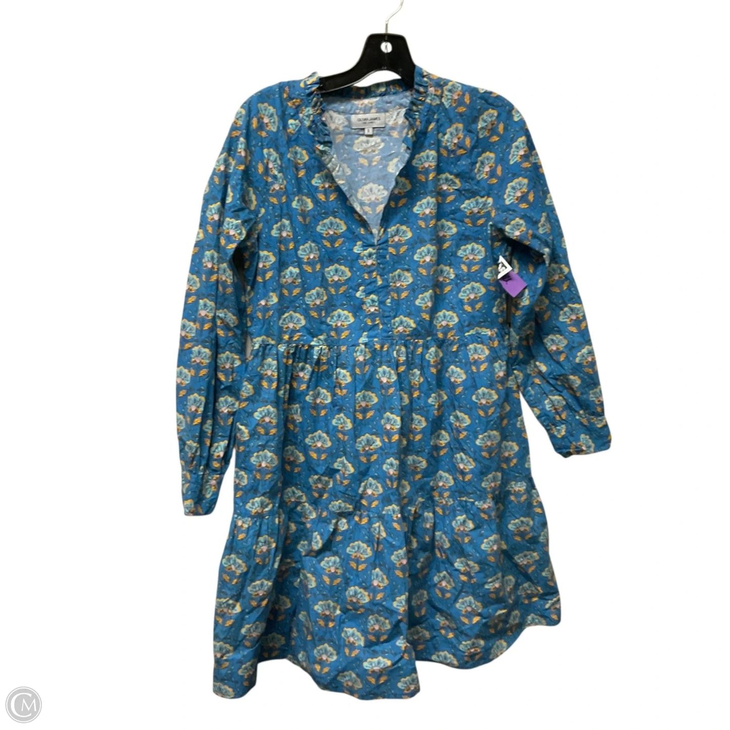 Dress Casual Midi By Cmb In Blue, Size: S
