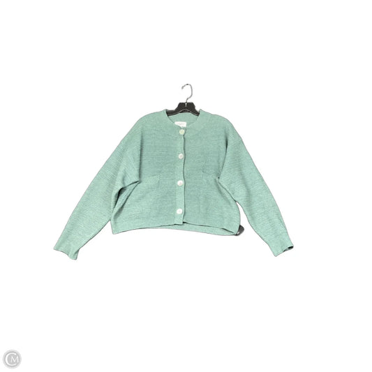 Sweater Cardigan By Anniewear In Green, Size: M