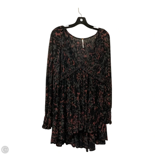 Dress Casual Short By Free People In Animal Print, Size: L