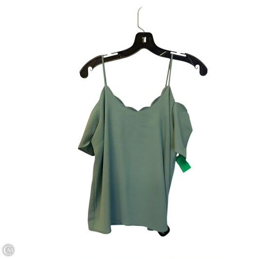 Top Sleeveless By Monteau In Blue, Size: L