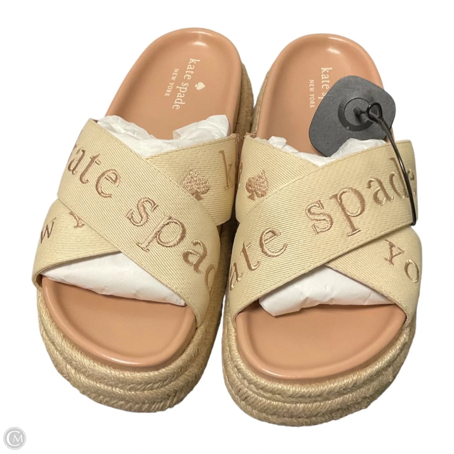 Sandals Designer By Kate Spade In Tan, Size: 7.5