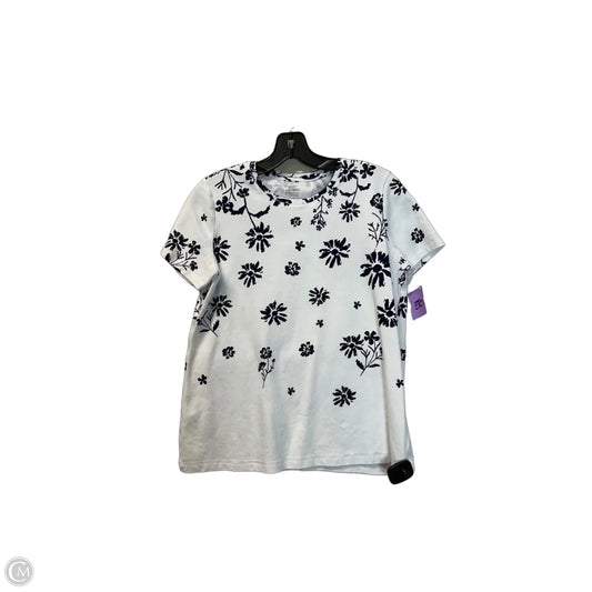 Top Short Sleeve By Kim Rogers In White, Size: S