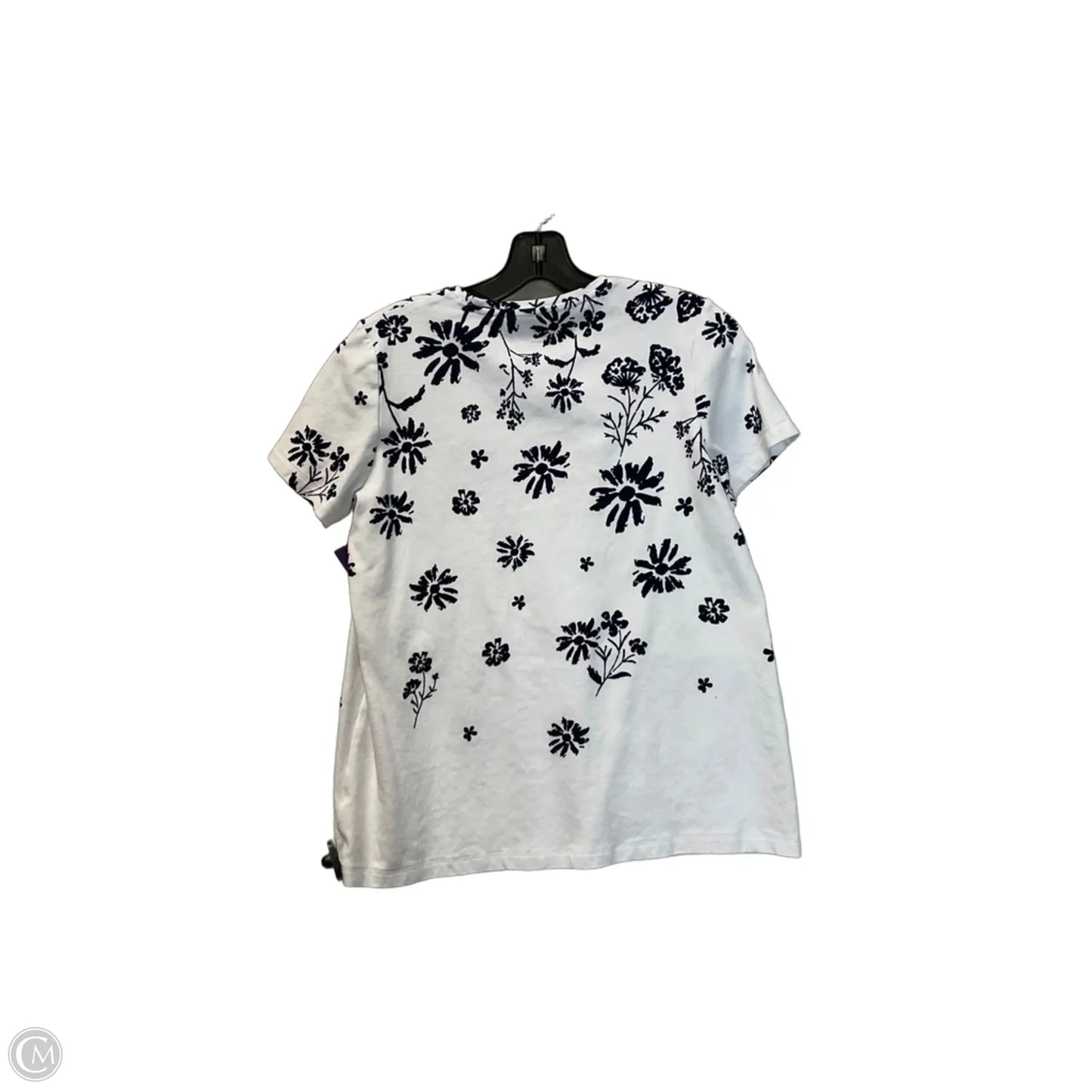 Top Short Sleeve By Kim Rogers In White, Size: S