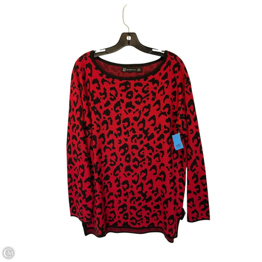 Sweater By New York And Co In Red, Size: Xl