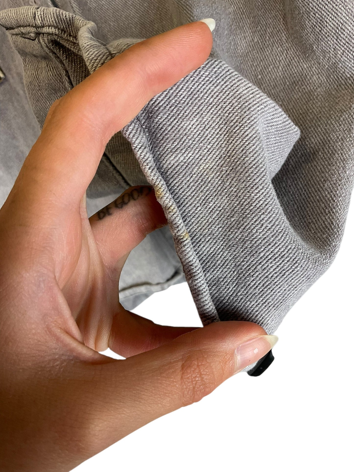 Jacket Shirt By Pol In Grey, Size: S