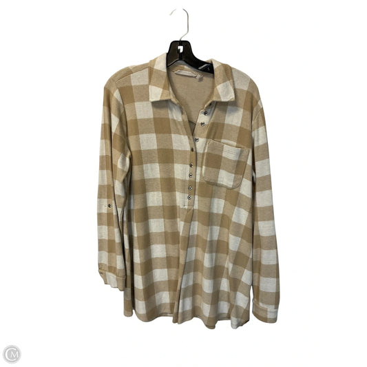 Top Long Sleeve By Soft Surroundings In Cream, Size: M