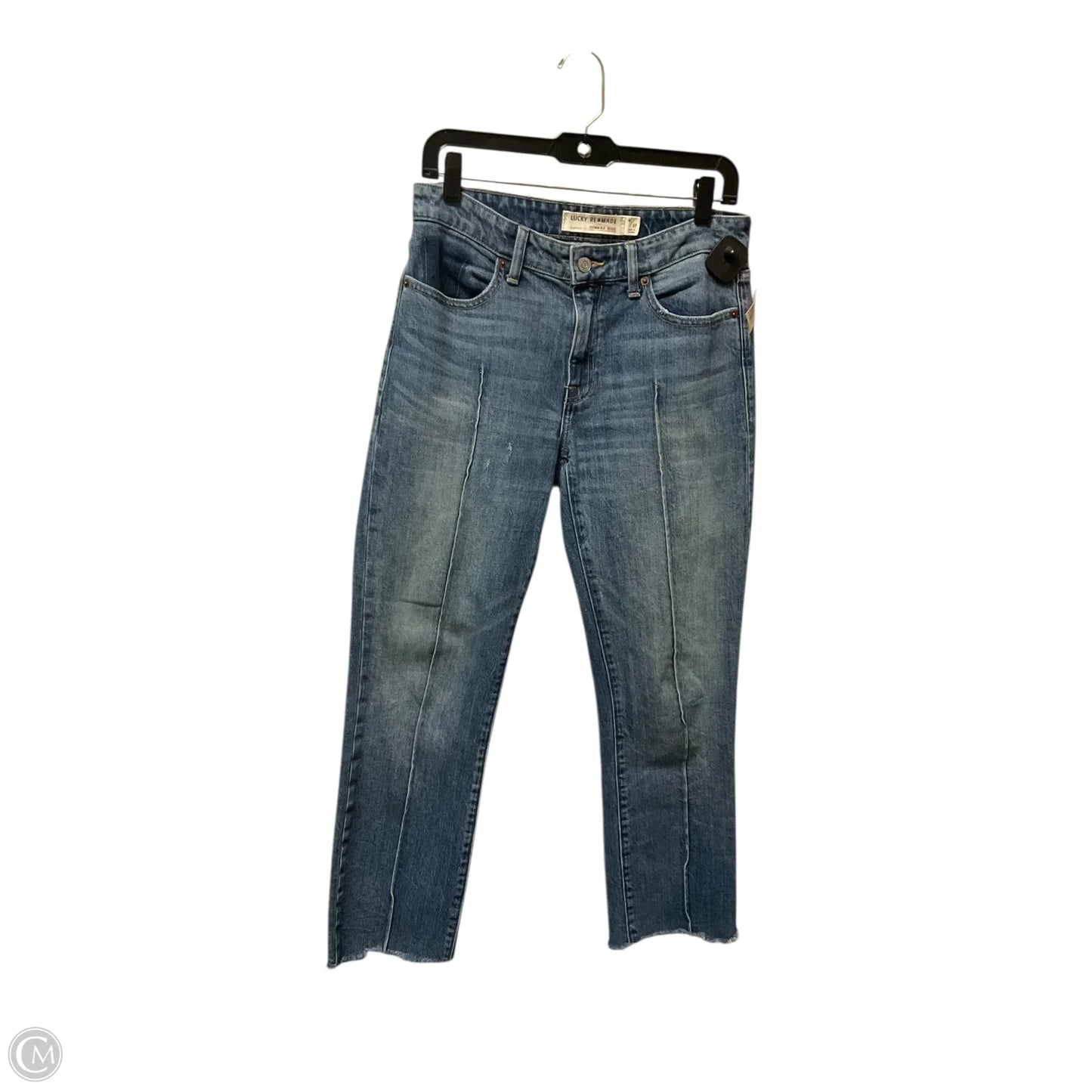 Jeans Straight By Lucky Brand In Blue Denim, Size: 4