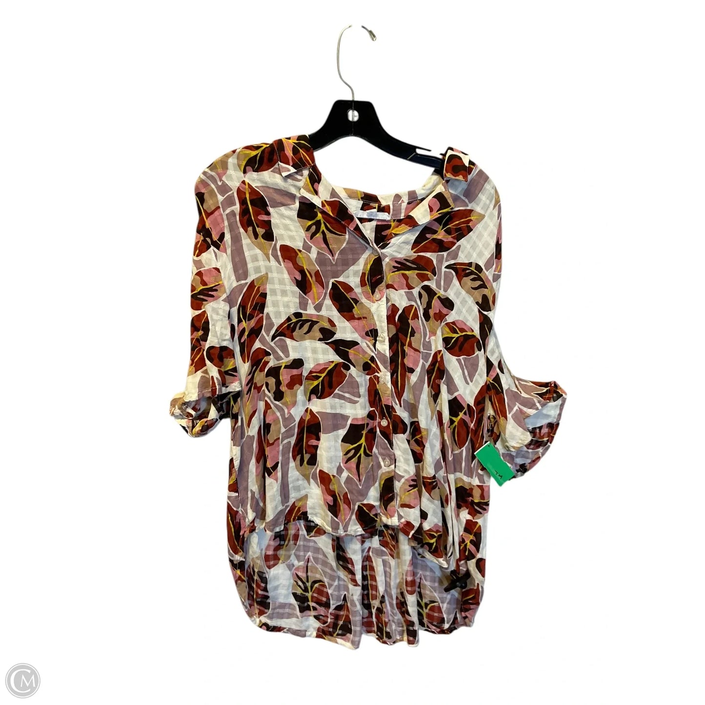Top Short Sleeve By Jane And Delancey In Multi-colored, Size: Xl