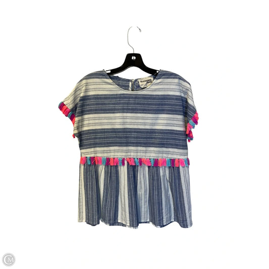 Top Short Sleeve By Savanna Jane In Blue Denim, Size: S