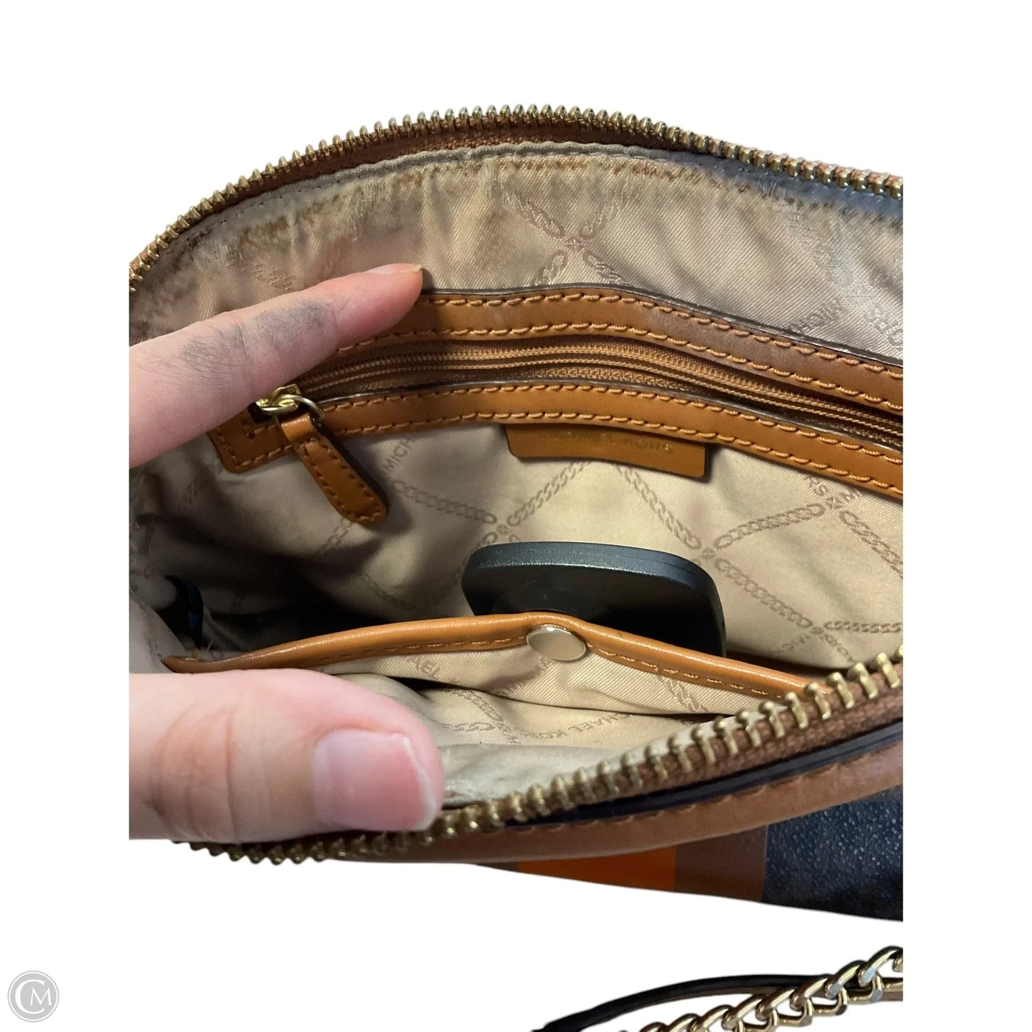 Crossbody Designer By Michael Kors, Size: Medium