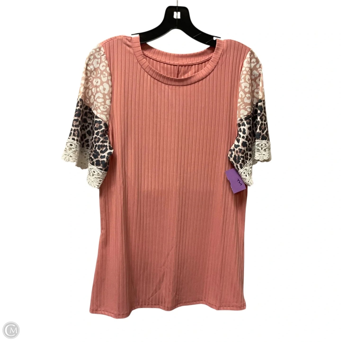 Top Short Sleeve By Clothes Mentor In Pink, Size: M