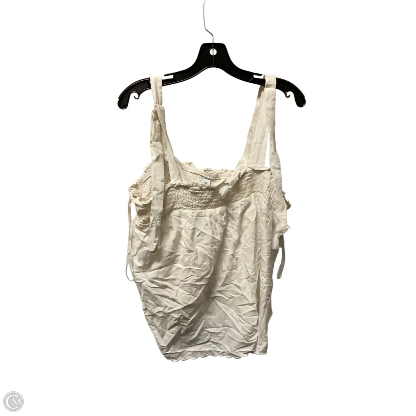 Top Sleeveless By Old Navy In Cream, Size: L